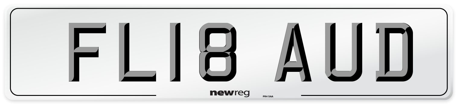 FL18 AUD Number Plate from New Reg